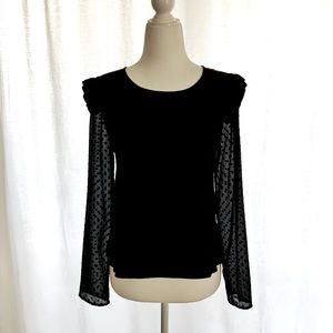 ZARA| Swiss Dot Blouse